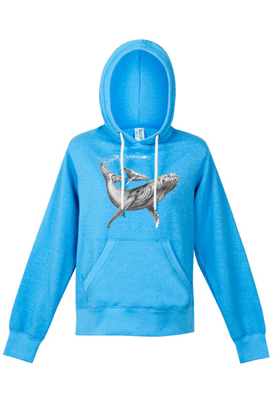 Womens - Humpback & Calf Print - Limited Edition - Hoodie